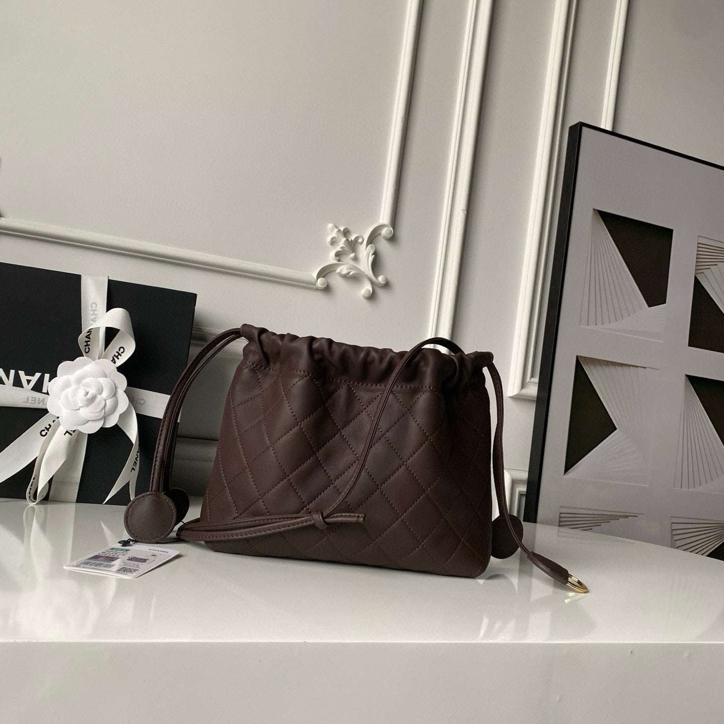 Clutch With Leather Strap