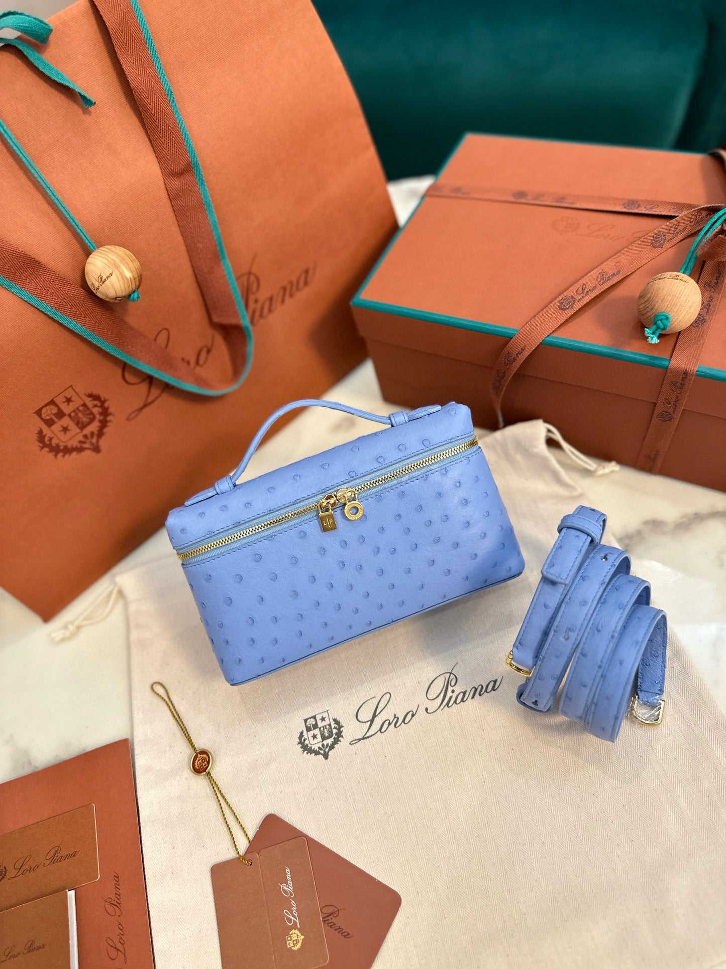 Loro Piana Extra Pocket L19 Ostrich