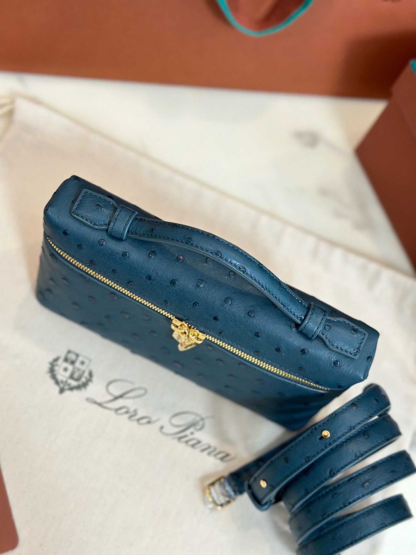 Loro Piana Extra Pocket L19 Ostrich