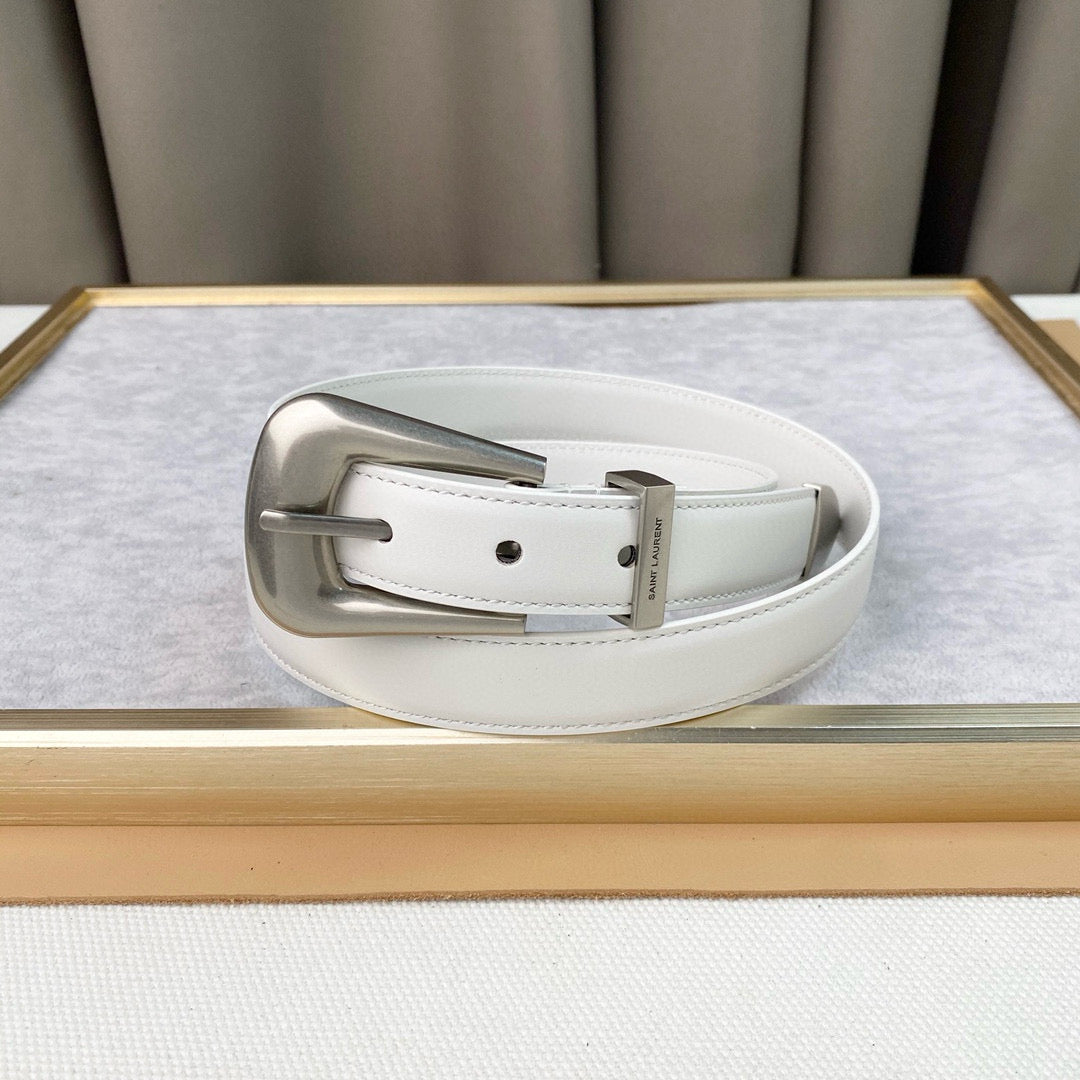 Yves Saint Laurent Folk Buckle Belt