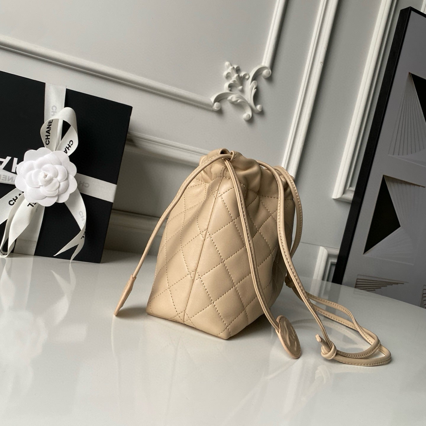 Clutch With Leather Strap