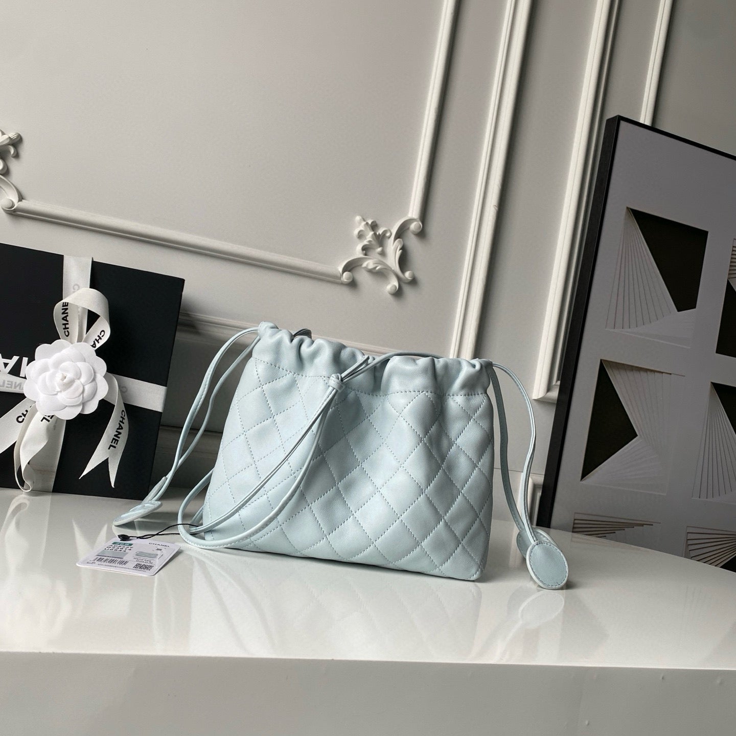 Clutch With Leather Strap