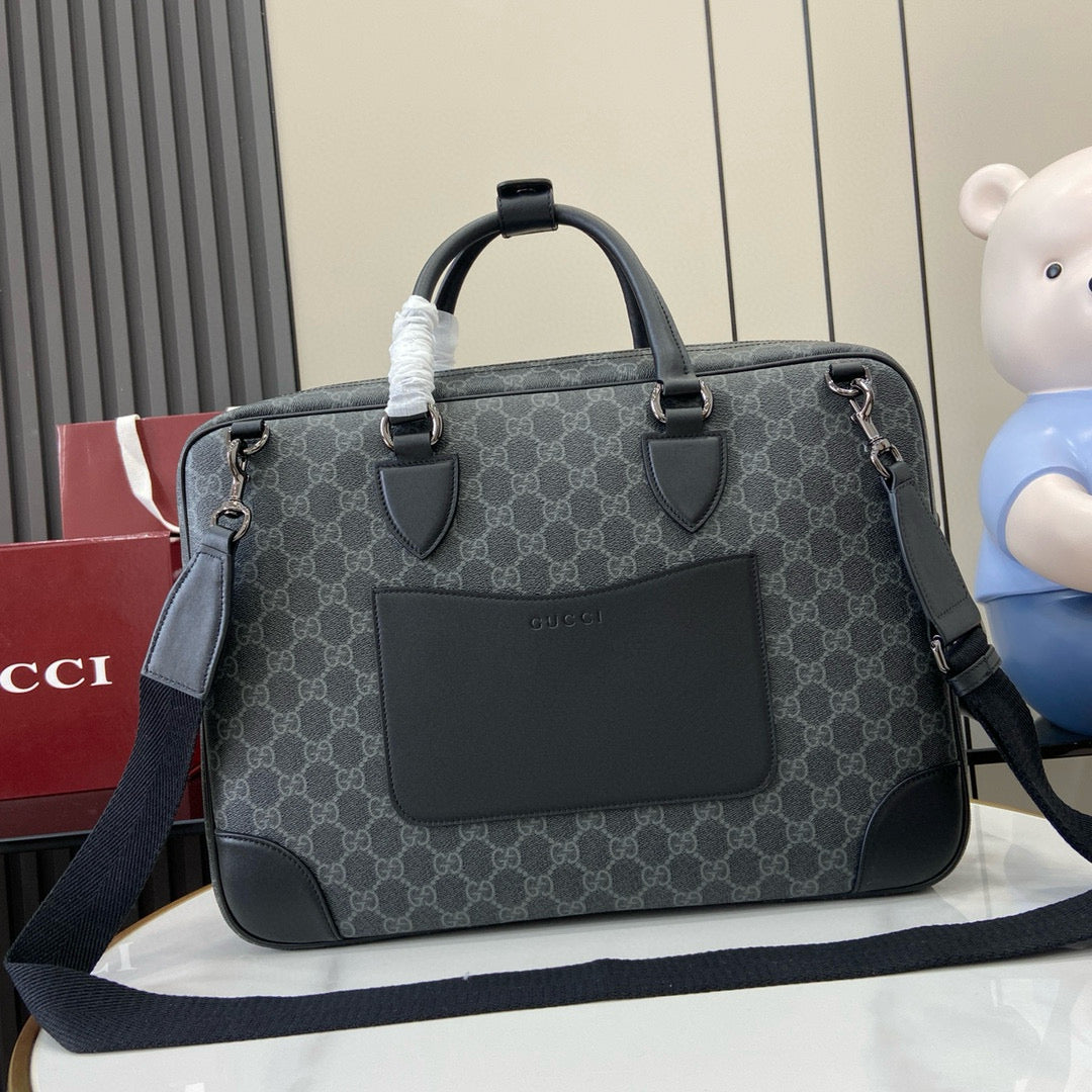 Gucci Gg Emblem Medium Briefcase