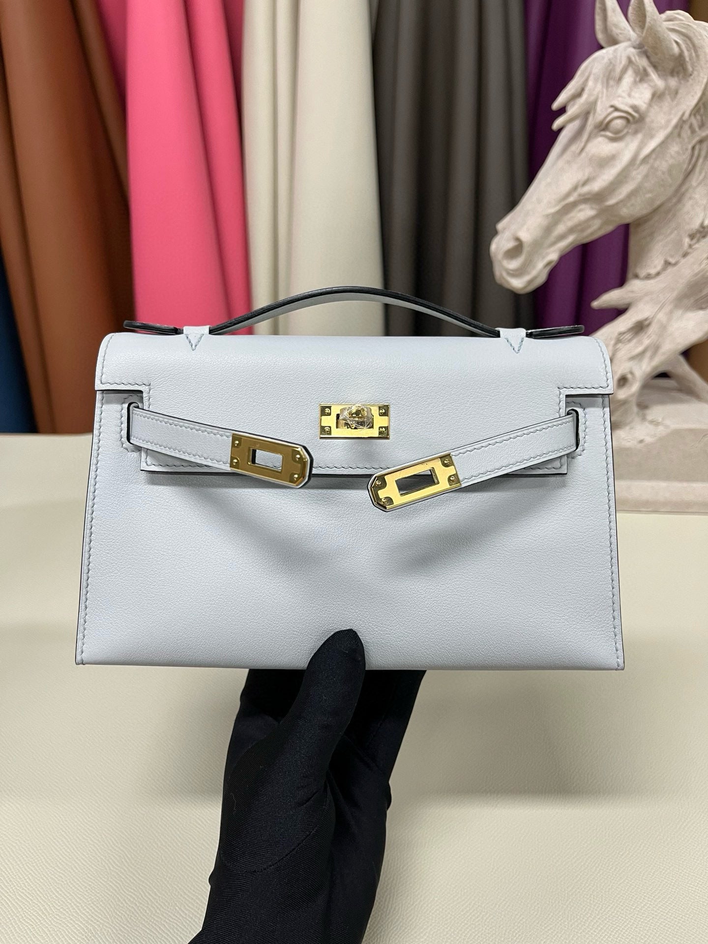 Hermes Kelly Pochette Swift