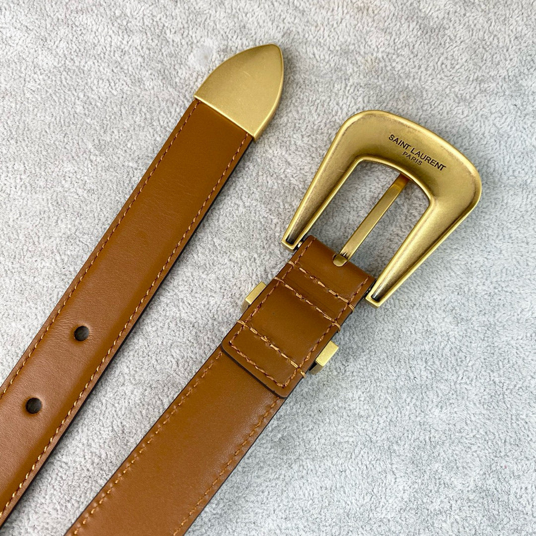 Yves Saint Laurent Folk Buckle Belt