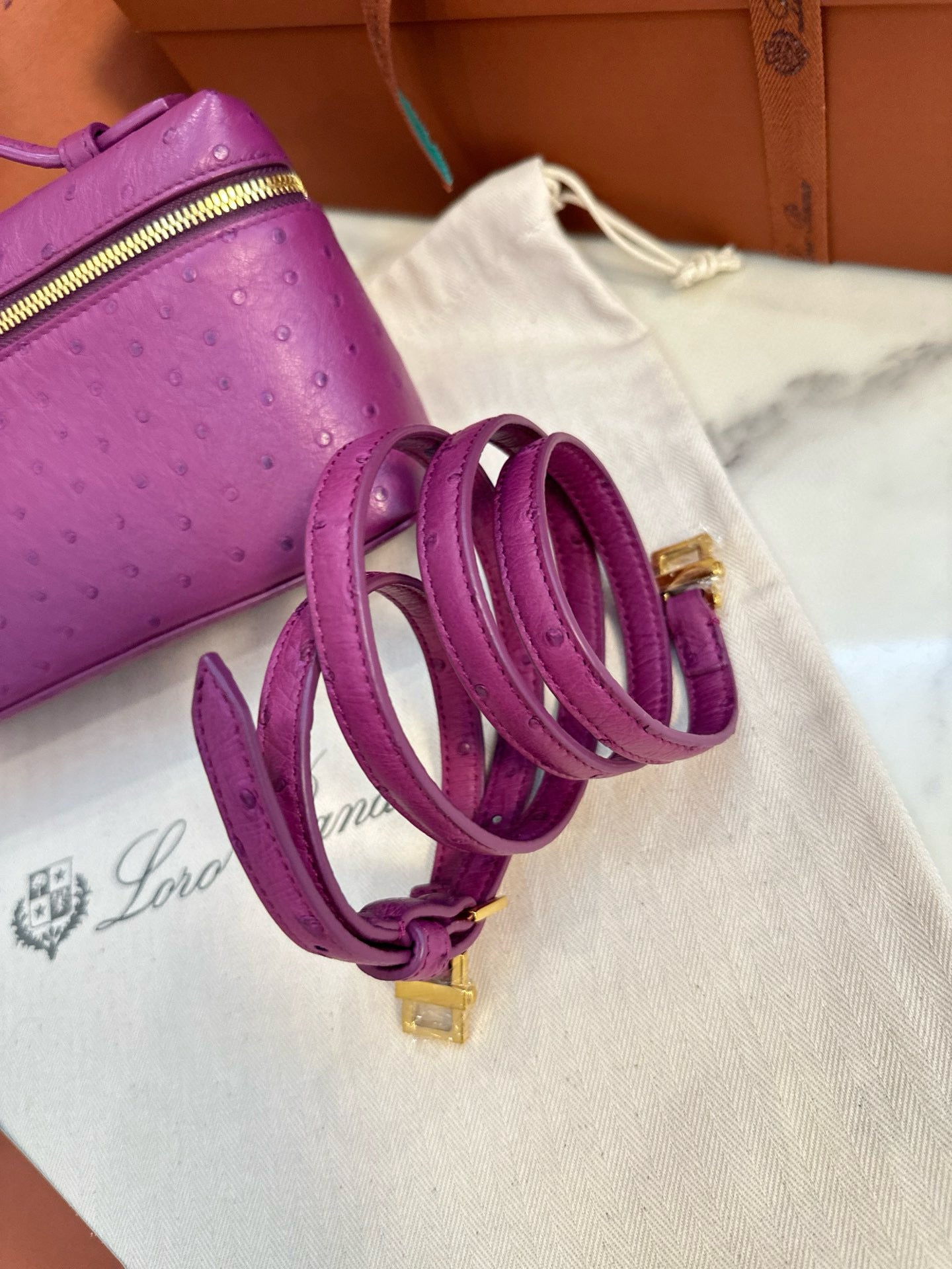 Loro Piana Extra Pocket L19 Ostrich