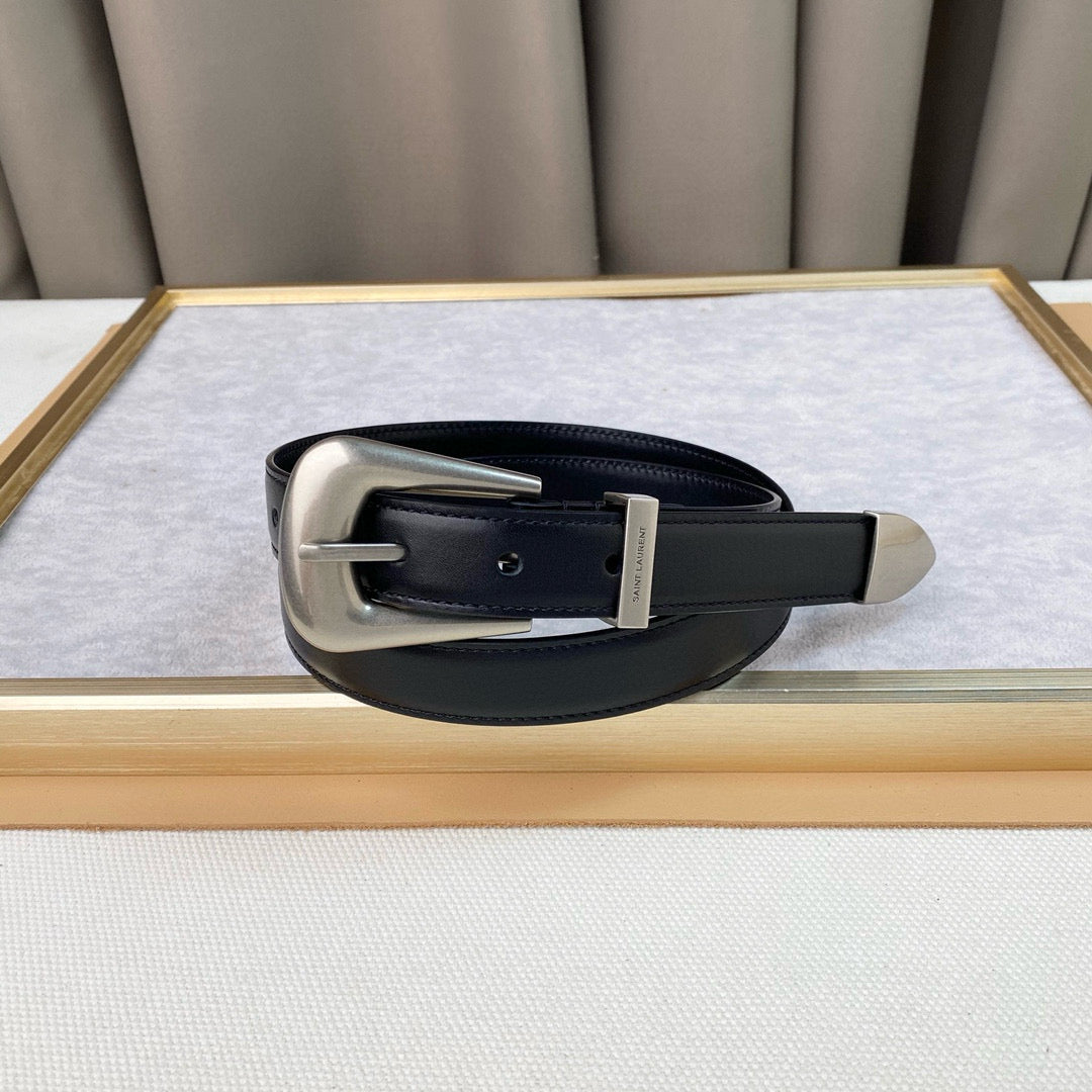 Yves Saint Laurent Folk Buckle Belt